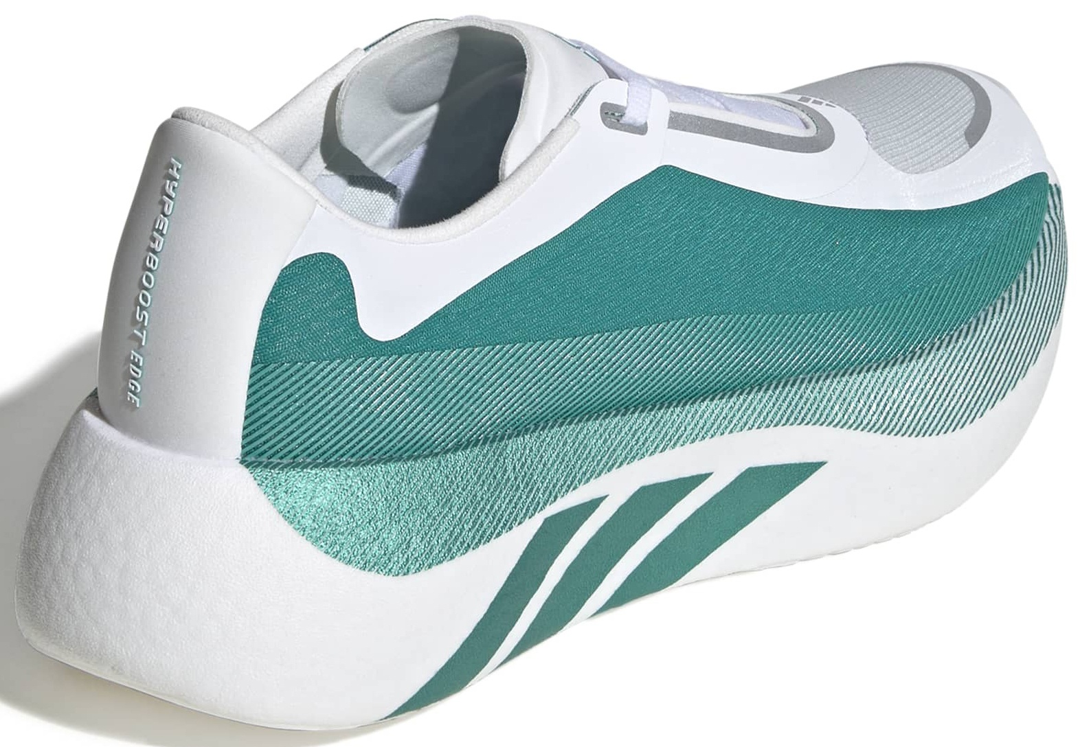 adidas Women's Hyperboost Edge Running Shoes - White/Green - View 7