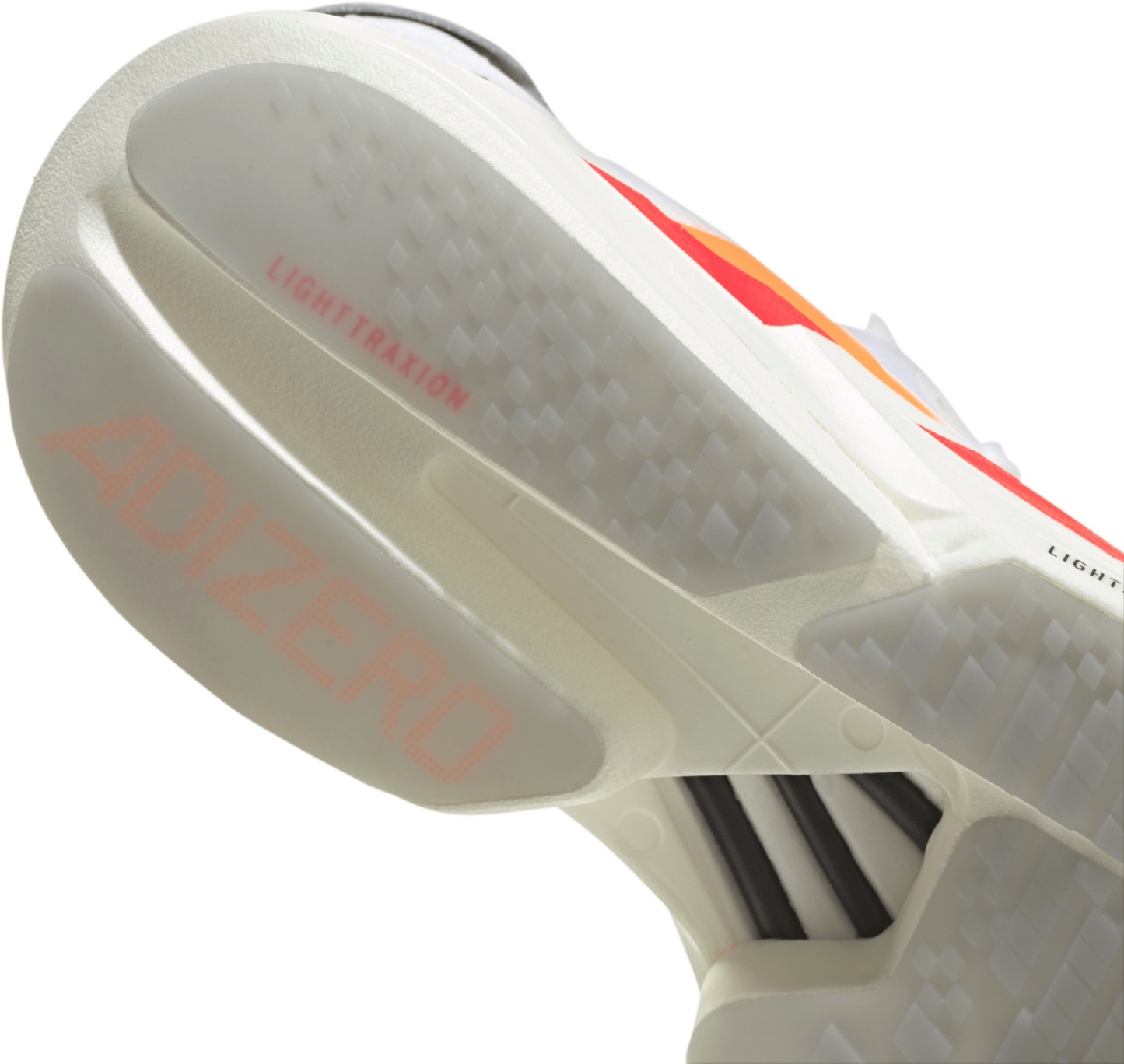 adidas Men's Adizero Adios Pro 4 Running Shoes - Ftwr White/Lucid Orange/Lucid Red - View 8