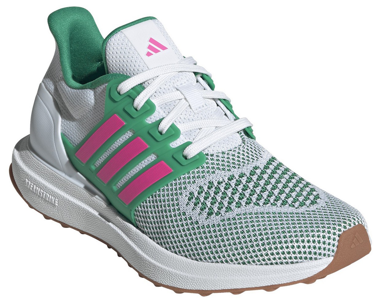 adidas Kids' Grade School Ultradream DNA Shoes - White/Pink/Green - View 5