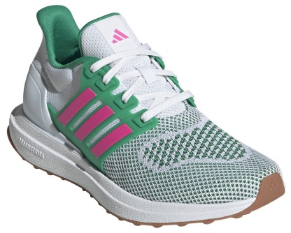 adidas Kids' Grade School Ultradream DNA Shoes - White/Pink/Green - View 5