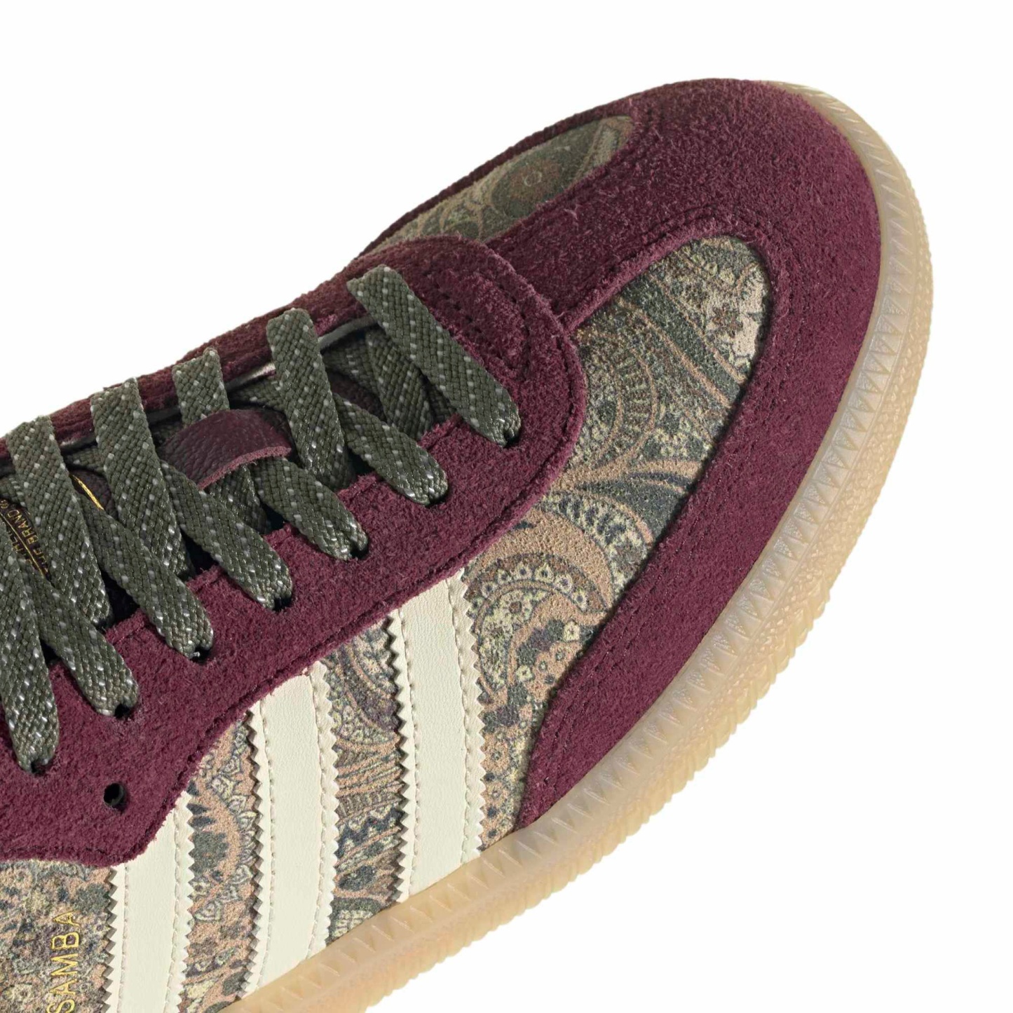 adidas Women's Samba OG Shoes - Maroon/Vanilla/Olve Strta - View 7