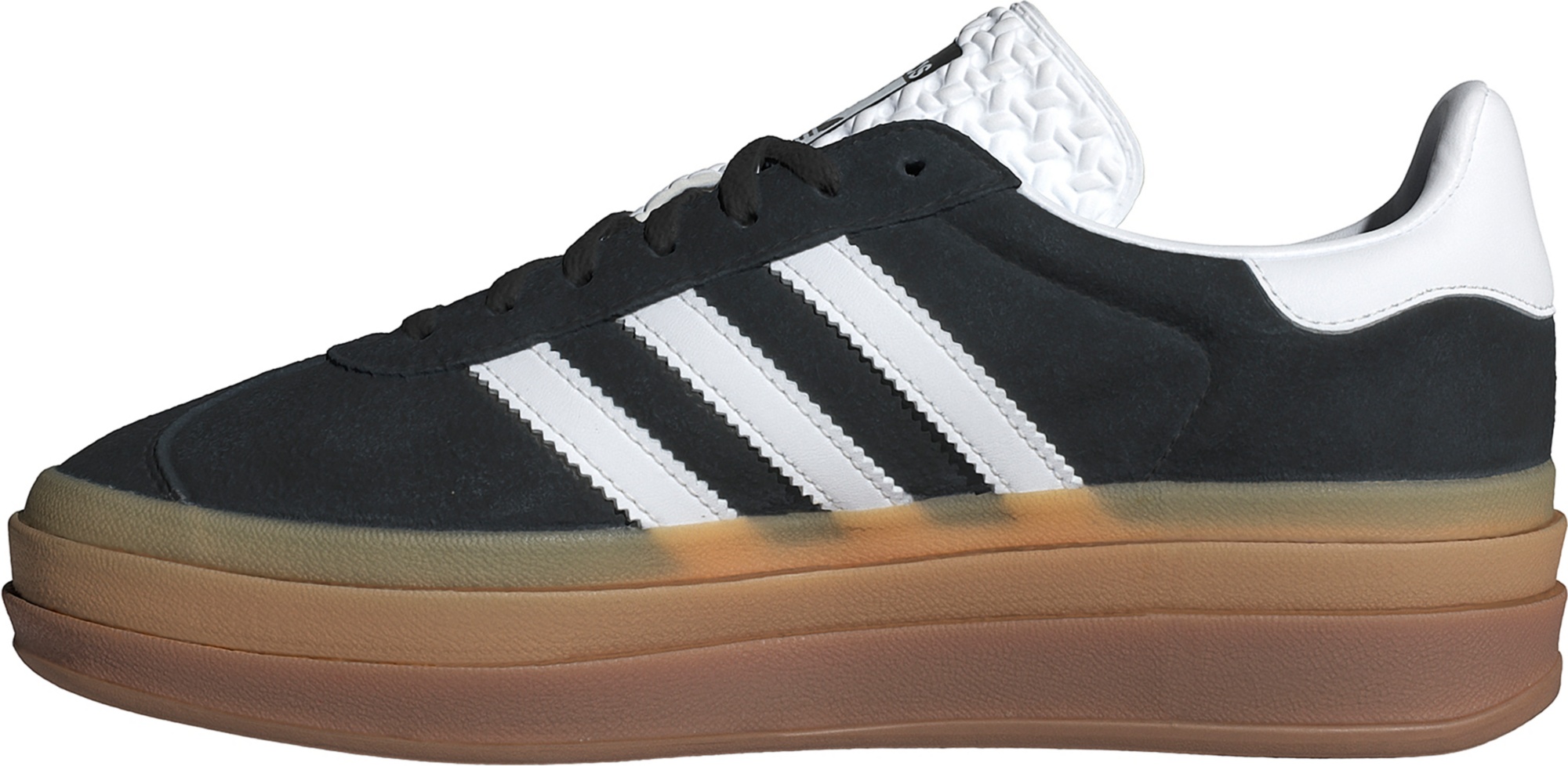 adidas Originals Women's Gazelle Bold Shoes - Black/White/Gum - View 4