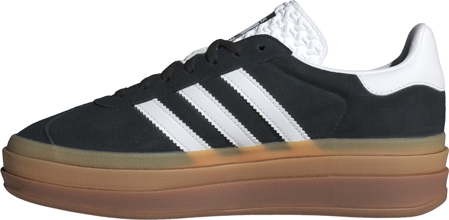 adidas Originals Women's Gazelle Bold Shoes - Black/White/Gum - View 4