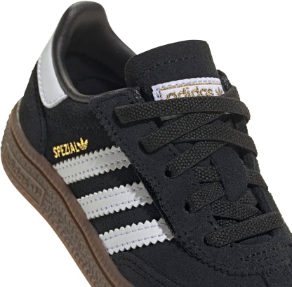 adidas Toddler Handball Spezial Comfort Closure Elastic Lace Shoes - Black/White/Gum - View 8