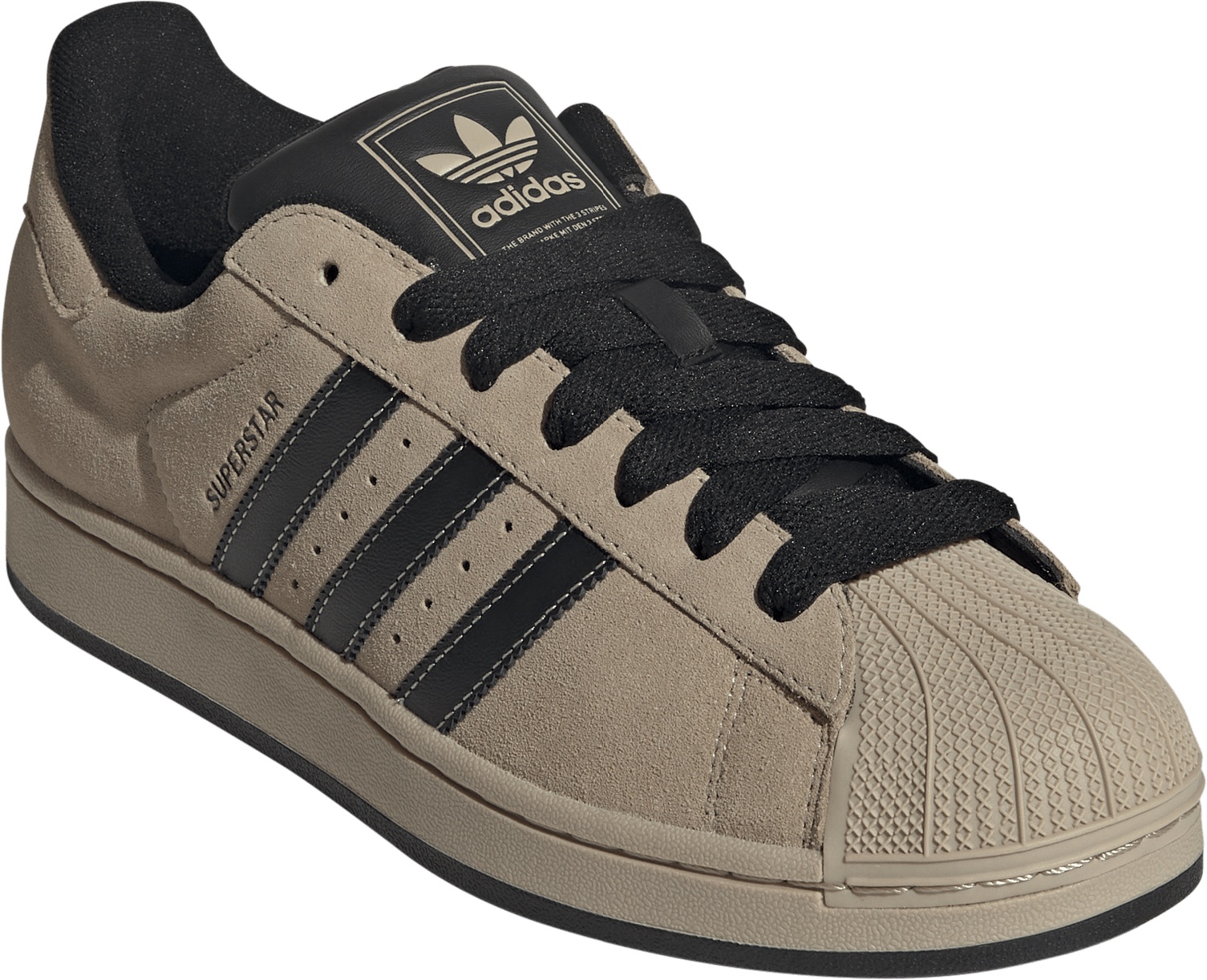 adidas Men's Superstar II Shoes - Stone Khaki/Core Black/Stone Khaki - View 5