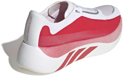 adidas Men's Hyperboost Edge Running Shoes - White/Ruby/Metallic - View 9