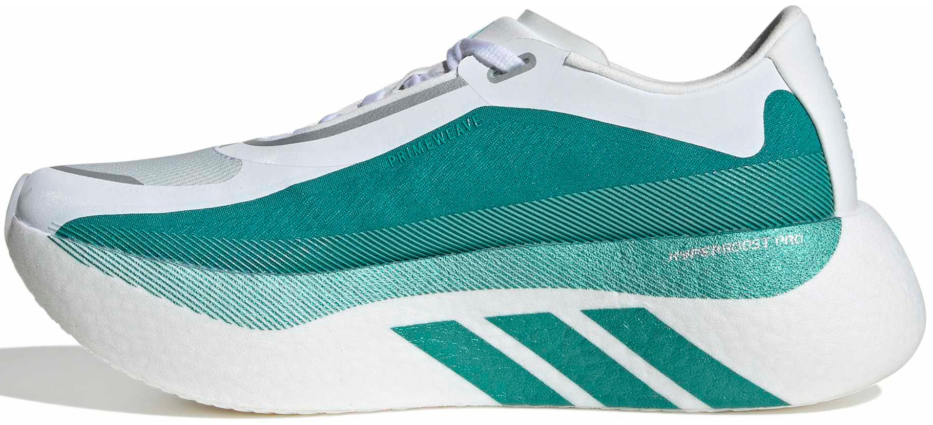 adidas Women's Hyperboost Edge Running Shoes - White/Green - View 5