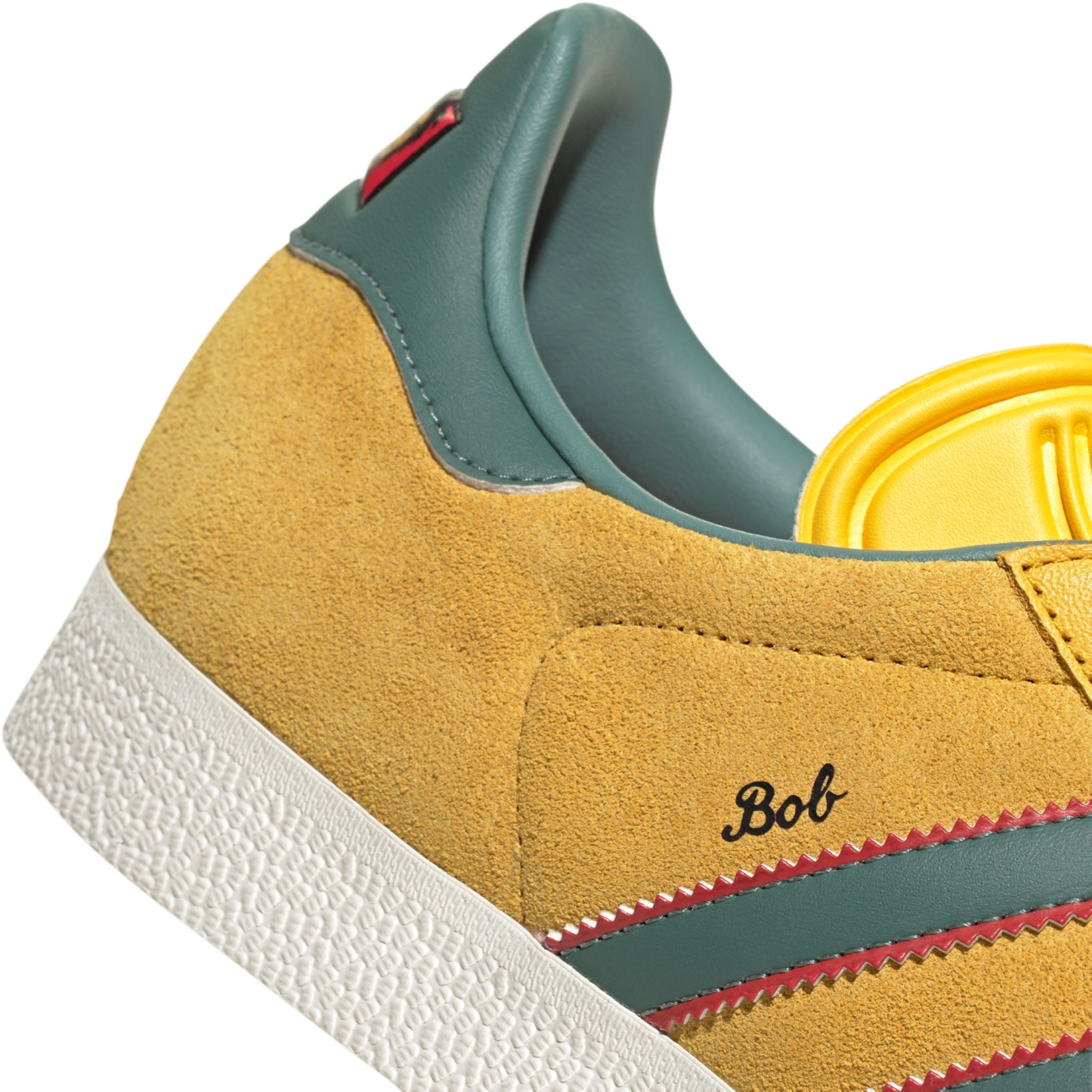 adidas Gazelle Bob Marley Shoes - Bold Gold/None/Ruby - View 3
