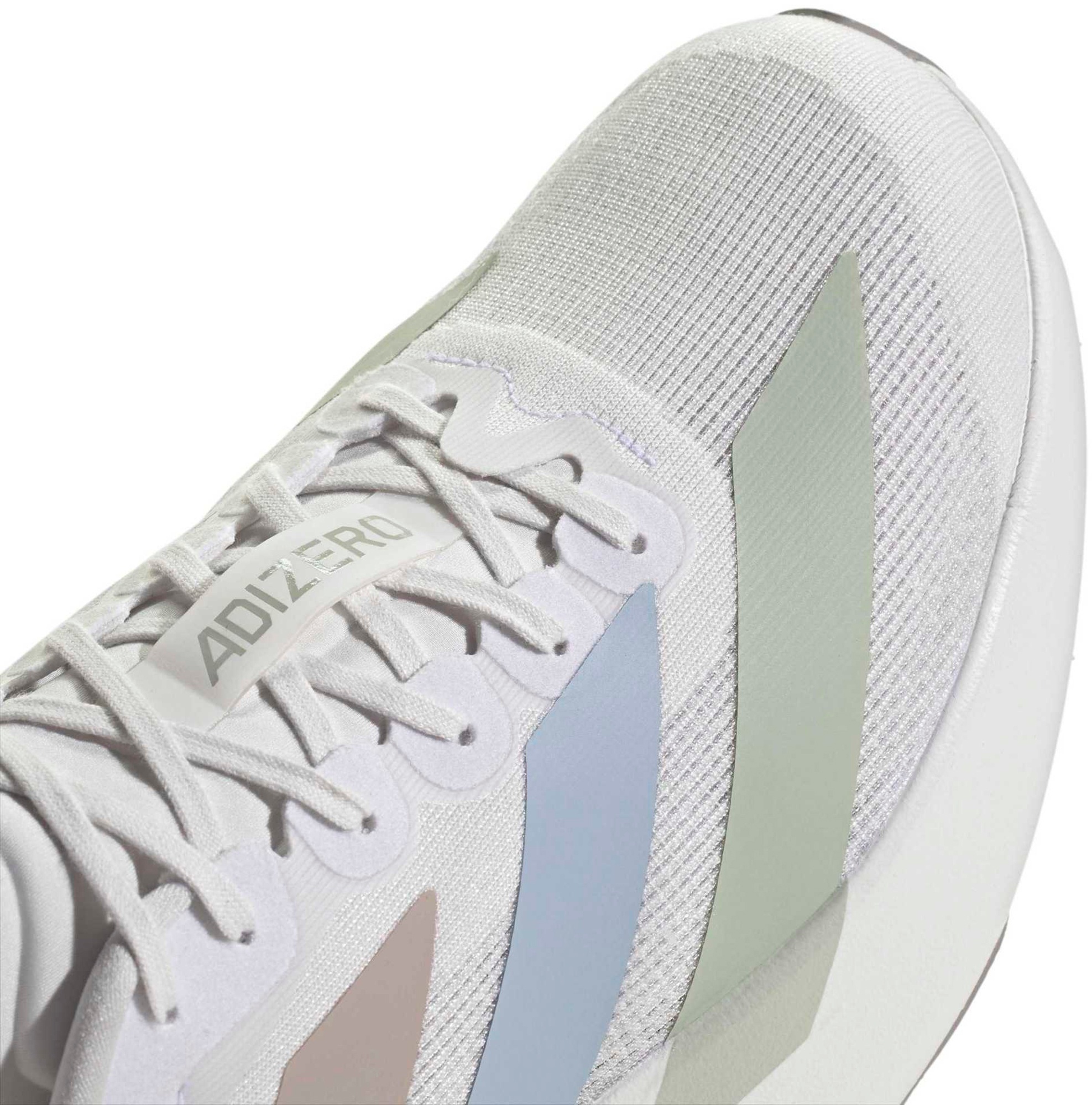 adidas Men's Adizero EVO SL Running Shoes - Crystal White/Wonder Blue/Wonder Blue - View 9