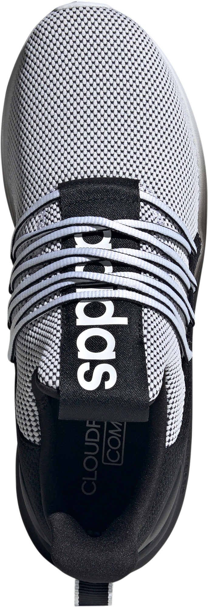 adidas Men's Lite Racer Adapt 7.0 Shoes - White/Black/White - View 2