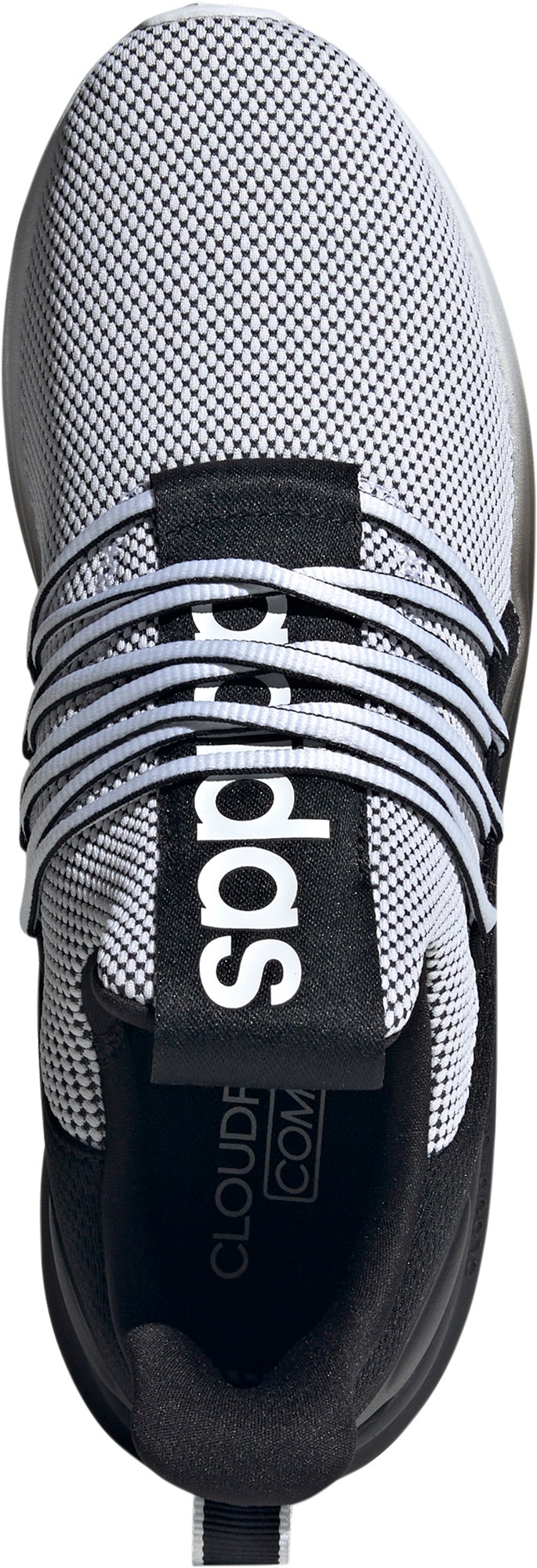 adidas Men's Lite Racer Adapt 7.0 Shoes - White/Black/White - View 2