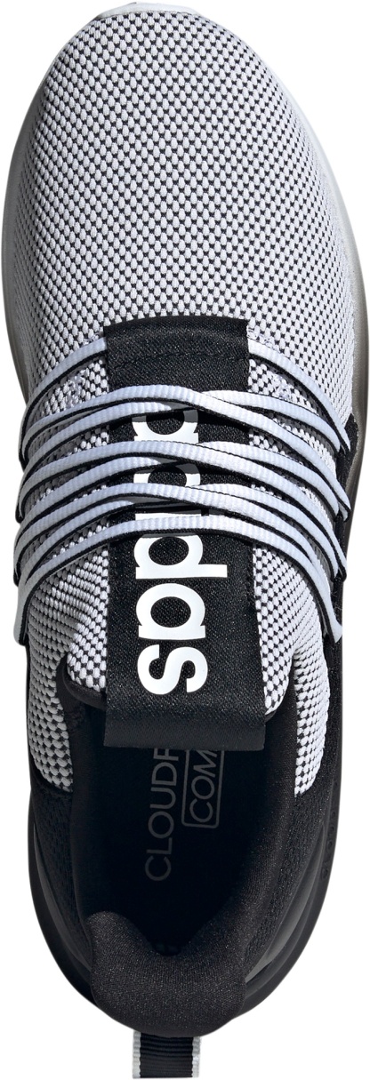 adidas Men's Lite Racer Adapt 7.0 Shoes - White/Black/White - View 2