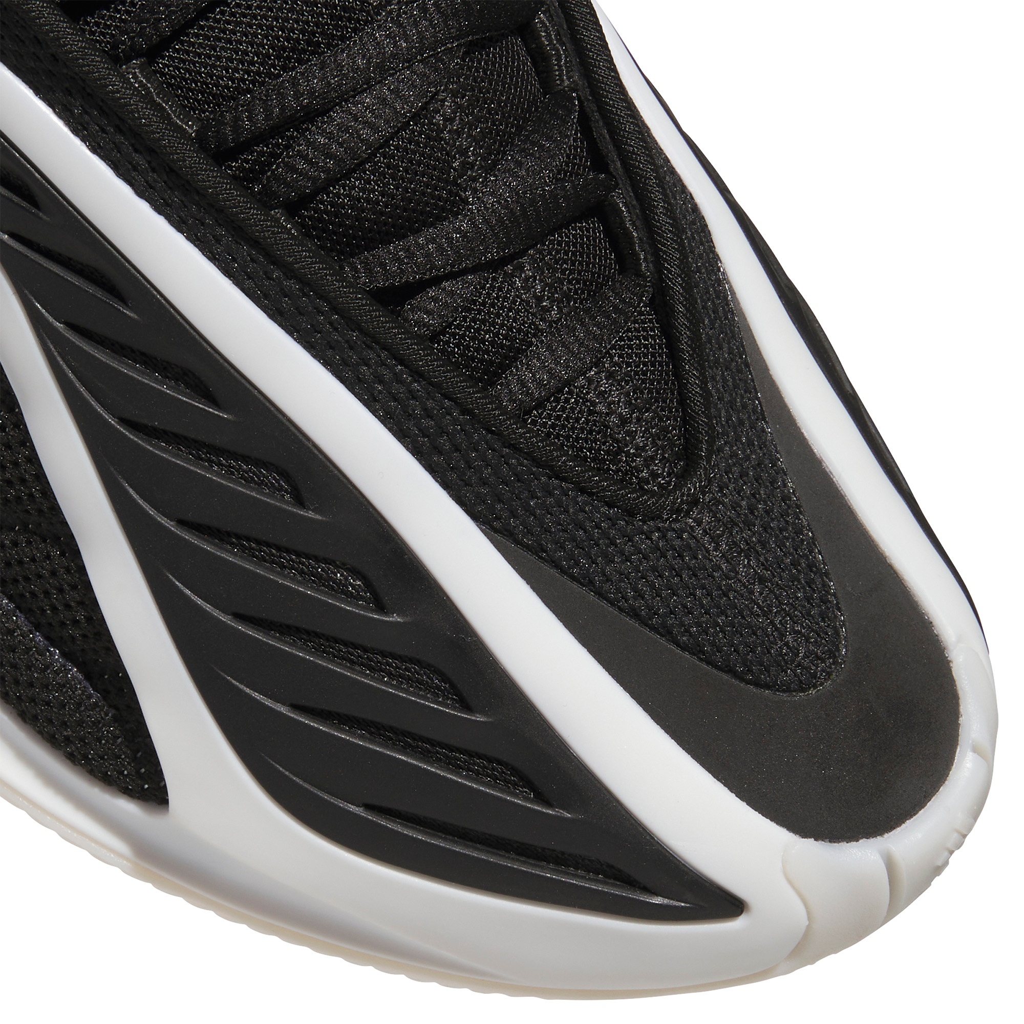 adidas Kids' Grade School Anthony Edwards 2 'Core Black' Basketball Shoes - Black/White/Red - View 8