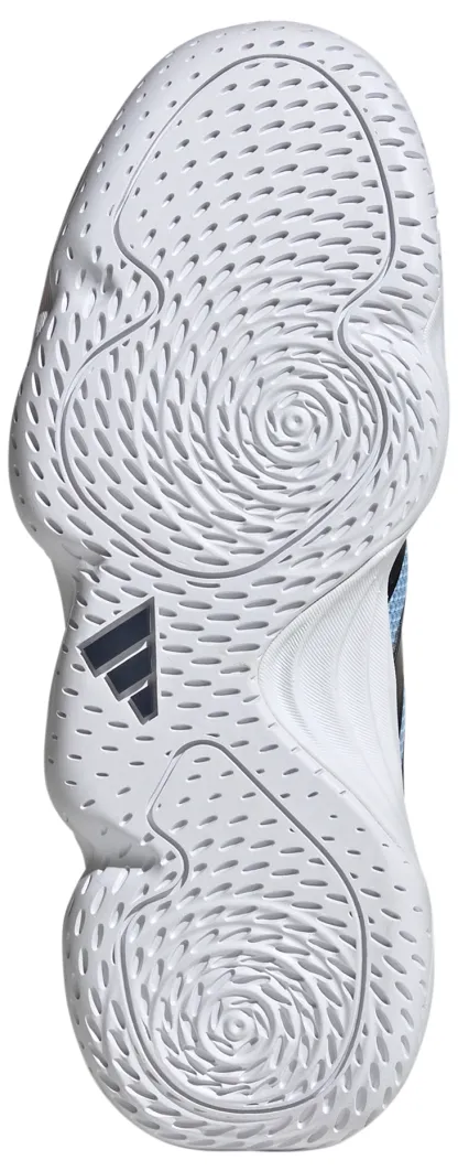 adidas Women's Court Stabil Volleyball  Shoes - White/Bright Royal - View 3