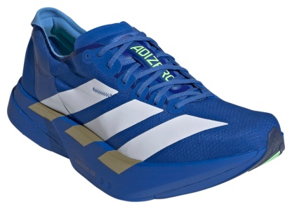 adidas Men's Adizero Adios Pro 4 Running Shoes - Blue/Ftwr White/Lime Burst - View 5