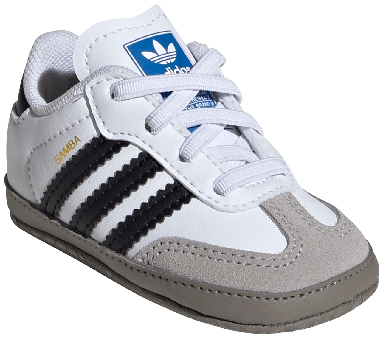adidas Toddler Samba OG Shoes - White/Black/Clear Granite - View 6