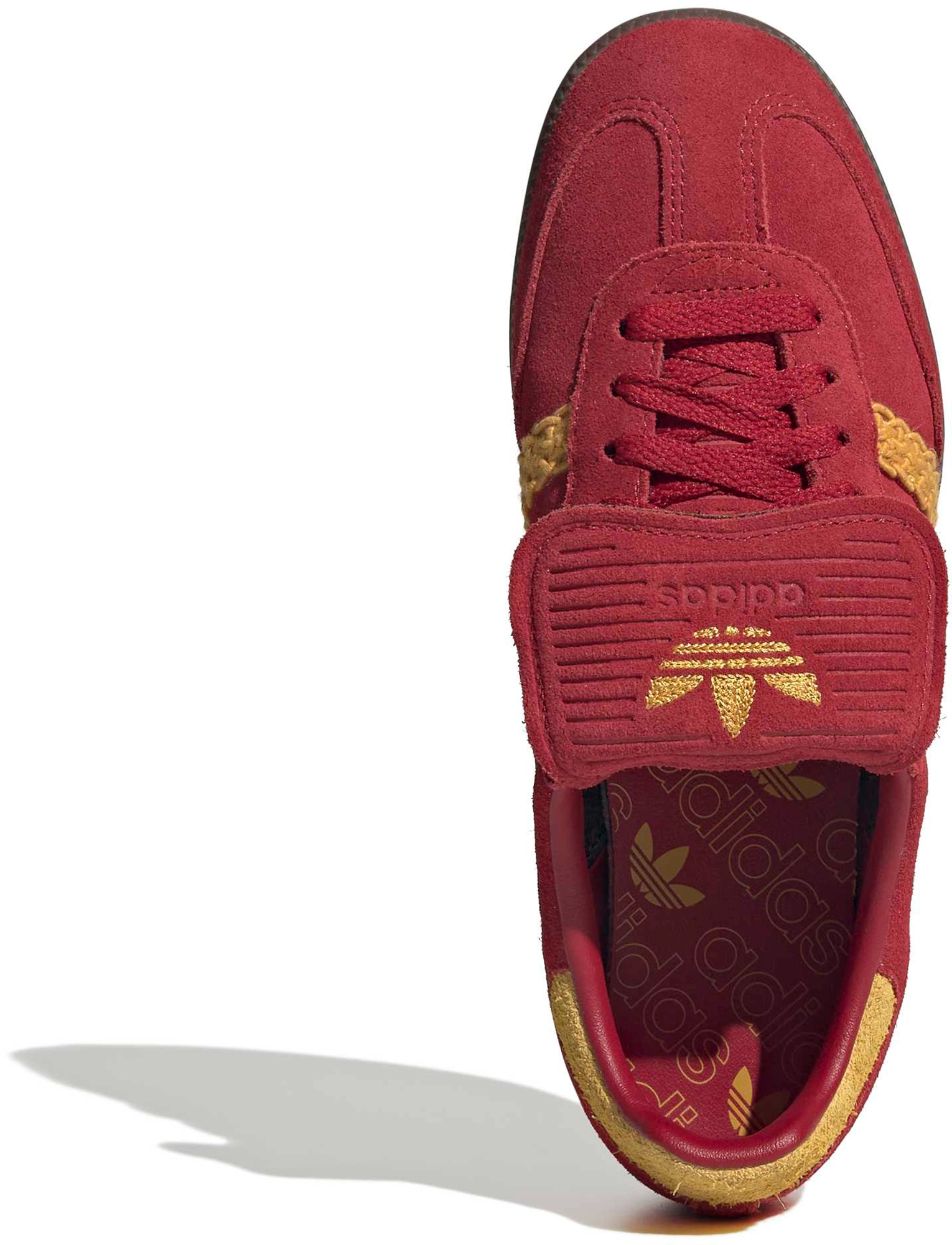 adidas Women's Long Tongue Samba Shoes - Eqpment Red/Prelvd Yellow - View 2