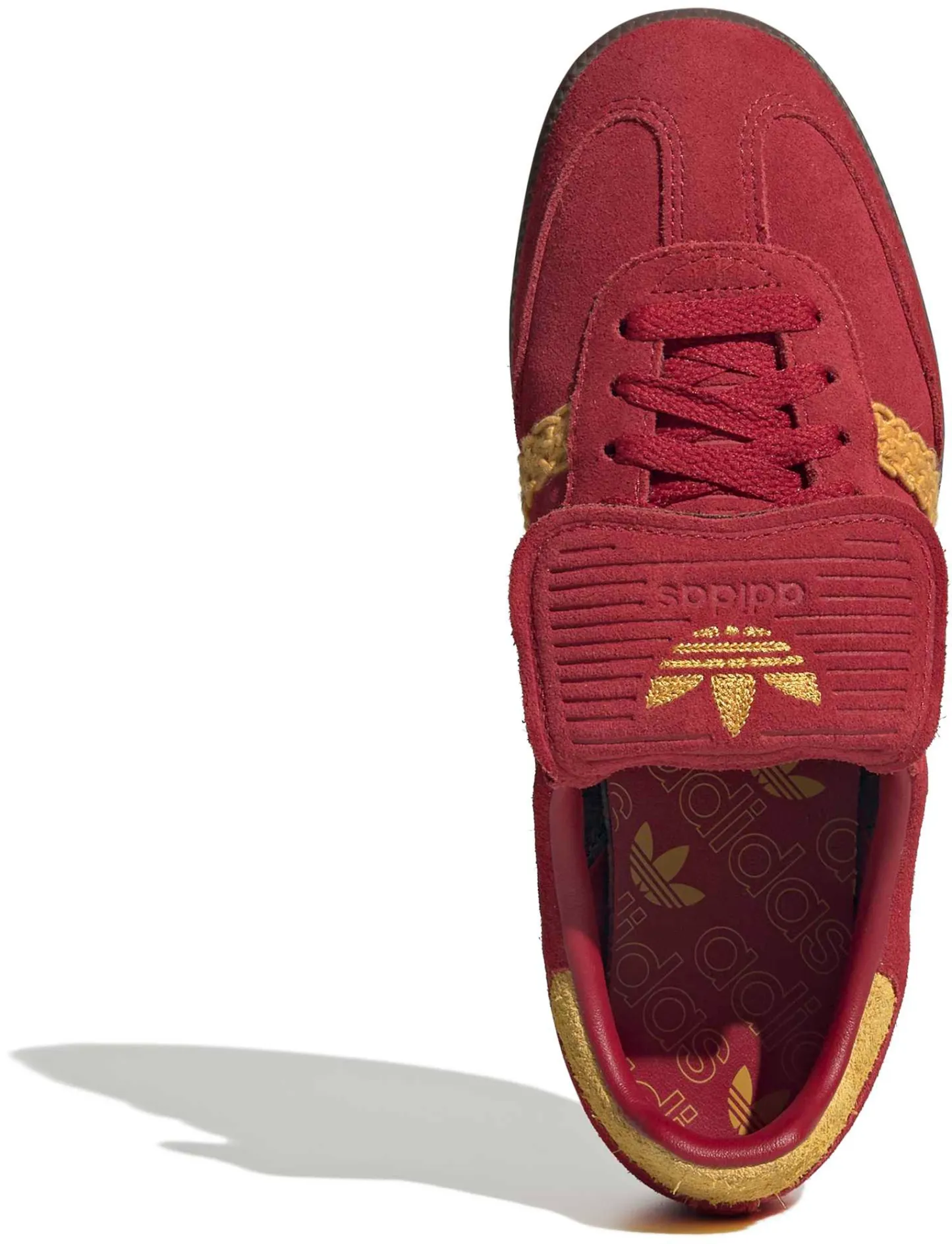 adidas Women's Long Tongue Samba Shoes - Eqpment Red/Prelvd Yellow - View 2