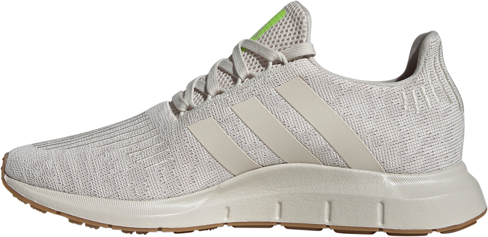 adidas Men's Swift Run 1.0 Shoes - White/Lucid Lemon - View 3
