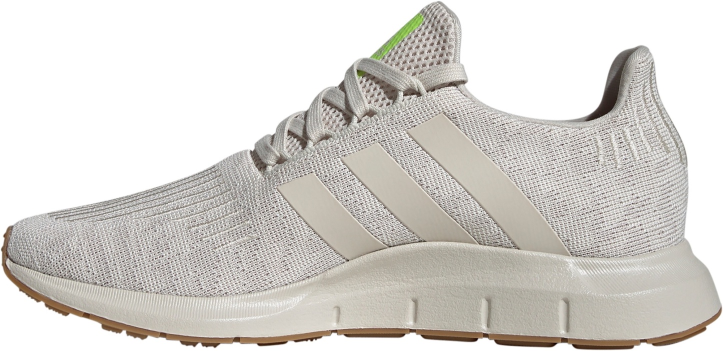 adidas Men's Swift Run 1.0 Shoes - White/Lucid Lemon - View 3