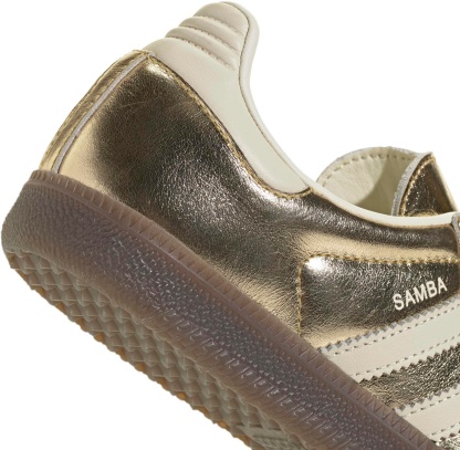 adidas Women's Samba OG Shoes - Gold Mtlc/Off White/Gum5 - View 8