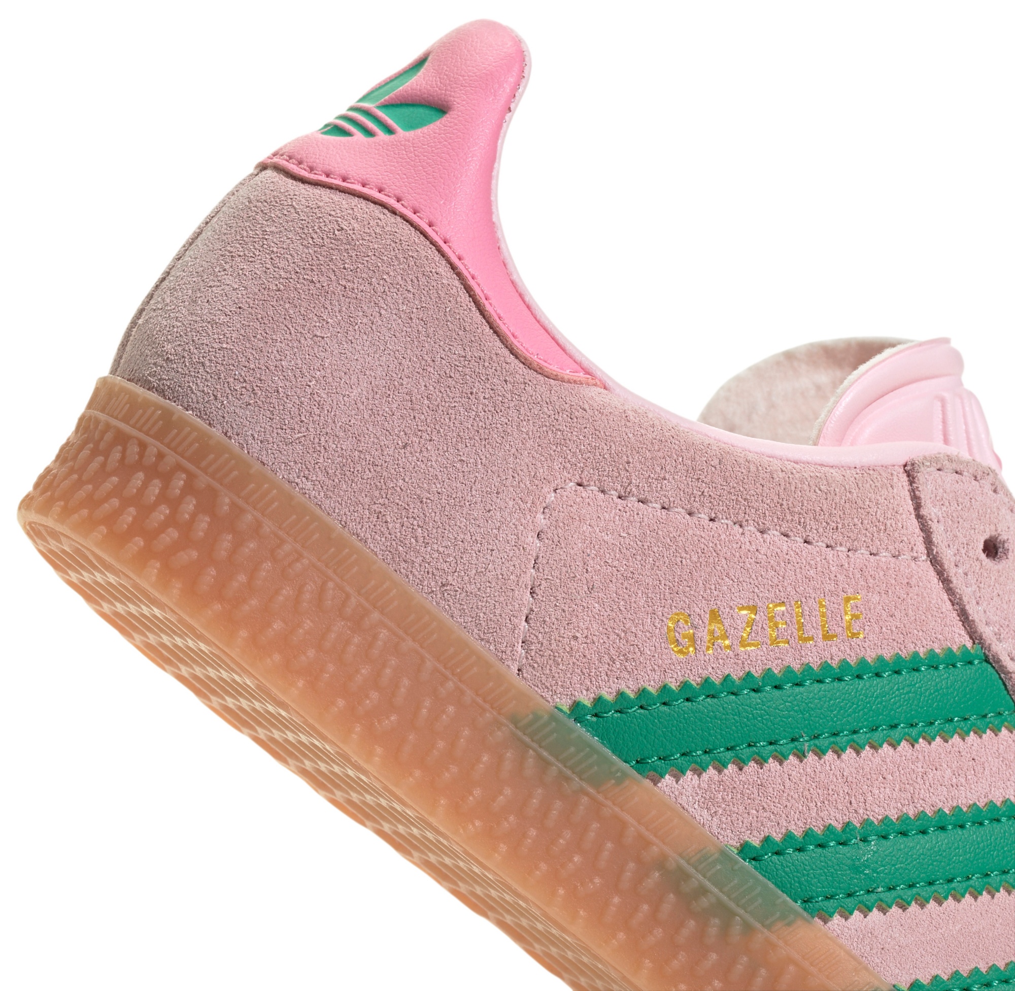 adidas Kids' Preschool Gazelle Shoes - Pink/Green - View 8