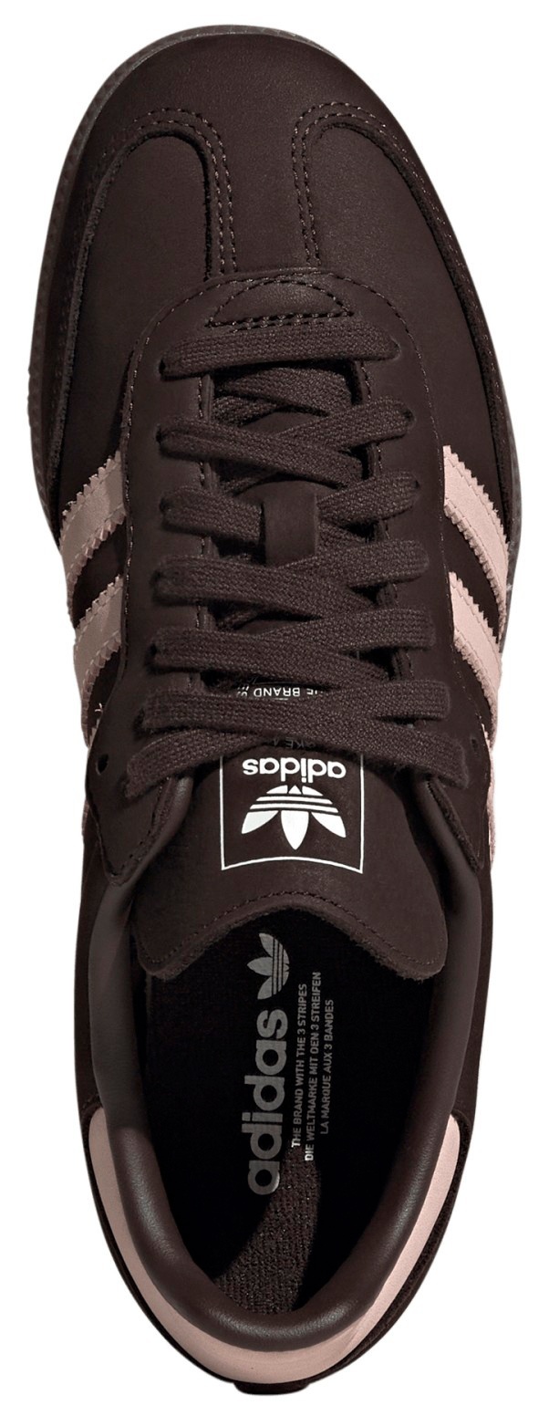 adidas Women's Samba OG Shoes - Aurora Coffee/Sandy Pink/Ftwr White - View 2