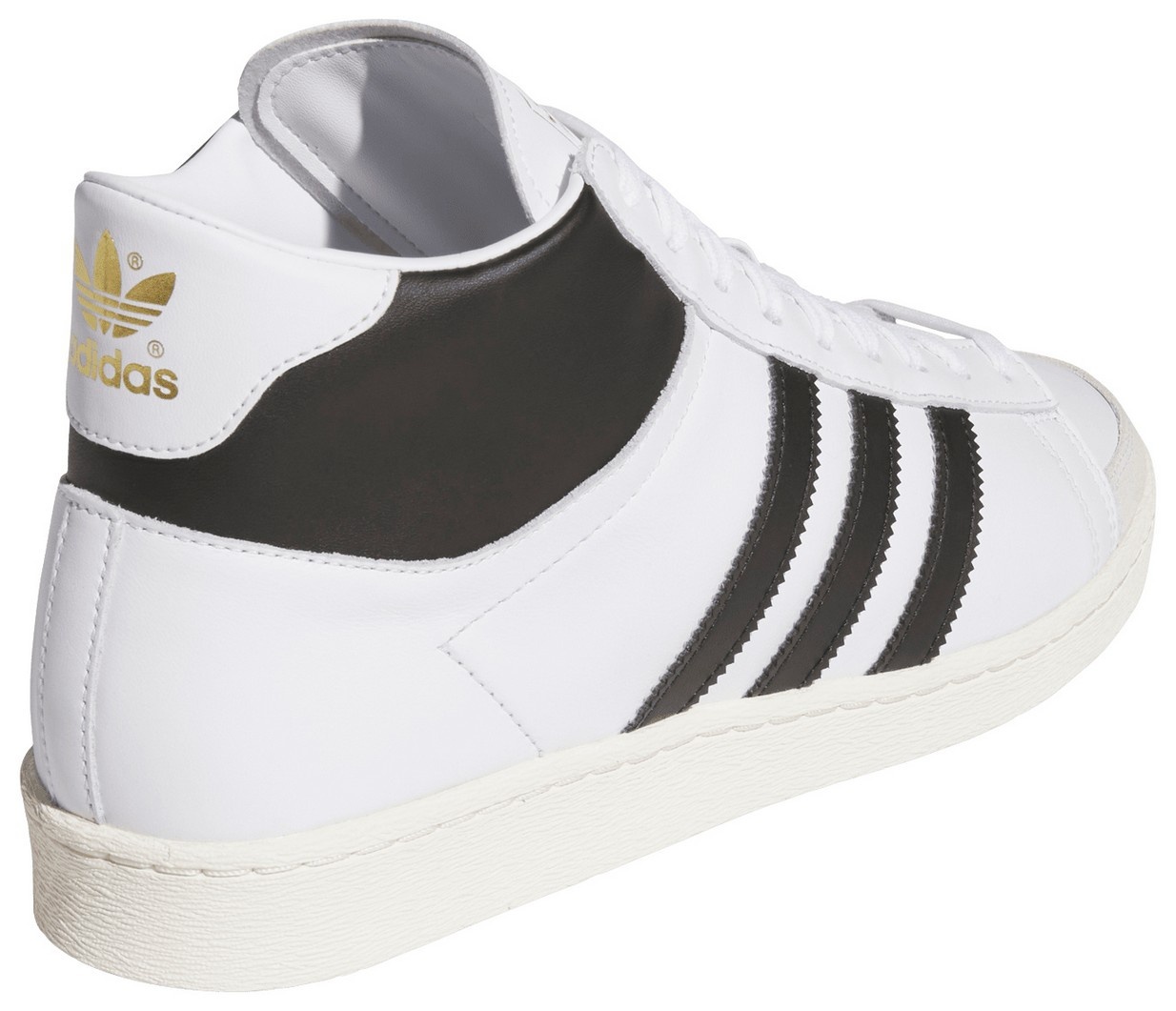 adidas Adult Jabbar Hi Shoes - Ftwr White/Core Black/Off White - View 5