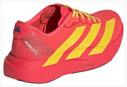 adidas Women's Adizero EVO SL Running Shoes - Lucid Red/Bold Gold/Semi Lucid Blue - View 6
