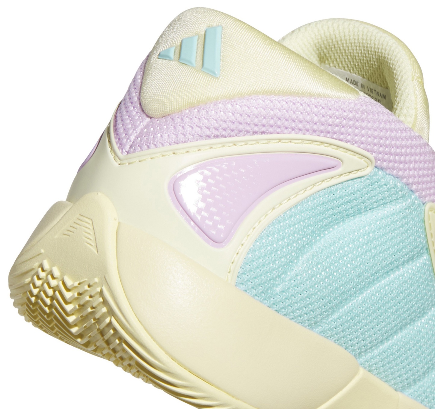 adidas Kids' Preschool Anthony Edwards 2 'Easter Egg' Basketball Shoes - Almost Yellow/Bliss Lilac/Flash Aqua - View 10