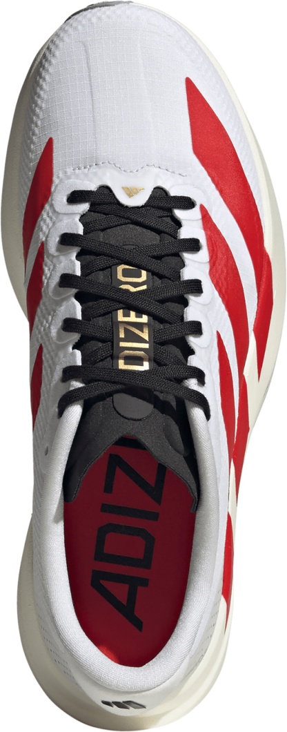 adidas Women's Adizero EVO SL Running Shoes - White/Team Collegiate Red/Black - View 2