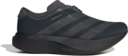 adidas Men's Adizero EVO SL Zip Running Shoes - Black/Grey/Silver Mtllc - View 1
