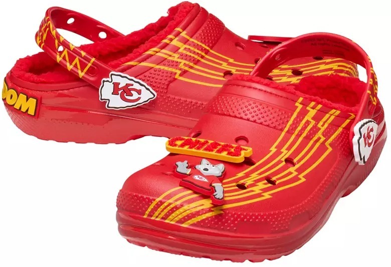 Crothtcs NFthtL Classic Kansas City Chiefs Lined Clog