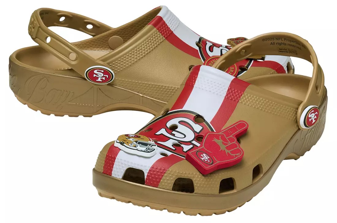 Crothtcs NFthtL Classic San Francisco 49ers Clogs