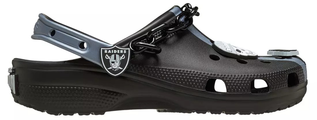 Crothtcs NFthtL Classic Las Vegas Raiders Clog