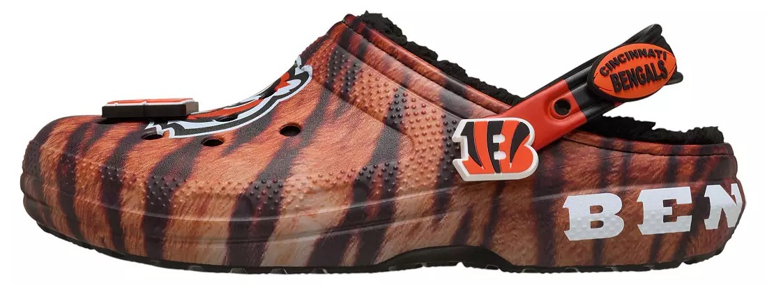 Crothtcs NFthtL Classic Cincinnati Bengals Lined Clog