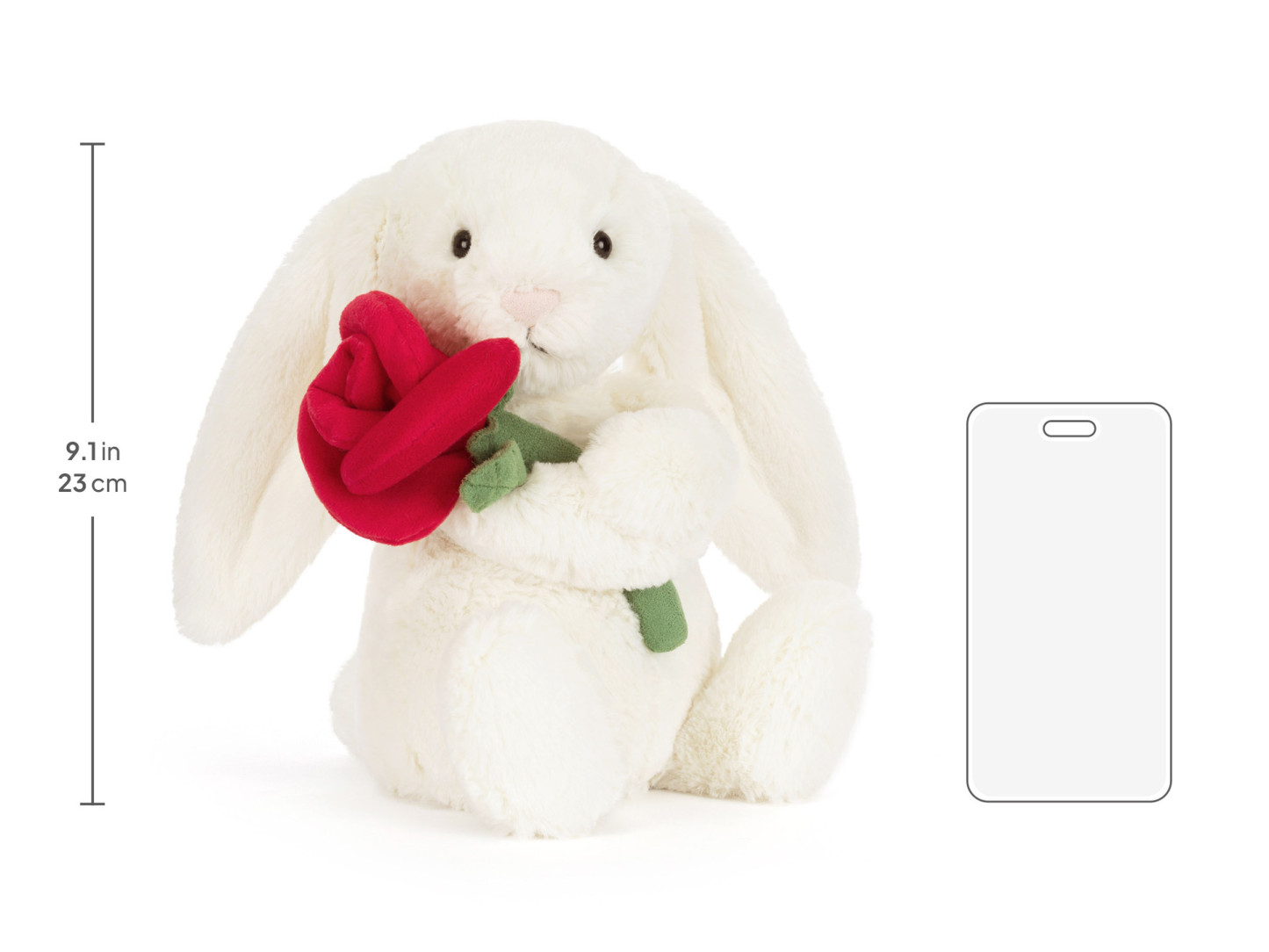 Jethtllycat Cream Bunny with Rose