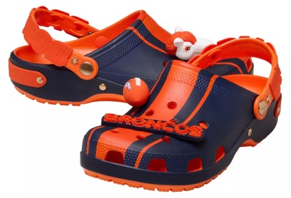 Crothtcs NFthtL Classic Denver Broncos Clogs