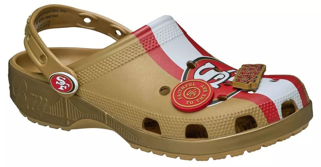 Crothtcs NFthtL Classic San Francisco 49ers Clogs