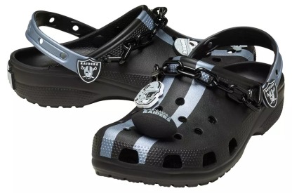 Crothtcs NFthtL Classic Las Vegas Raiders Clog