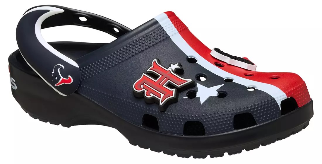 Crothtcs NFthtL Classic Houston Texans Clogs