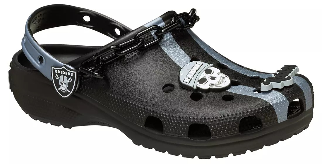 Crothtcs NFthtL Classic Las Vegas Raiders Clog