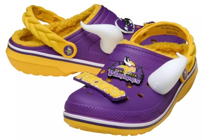 Crothtcs NFthtL Classic Minnesota Vikings Lined Clog