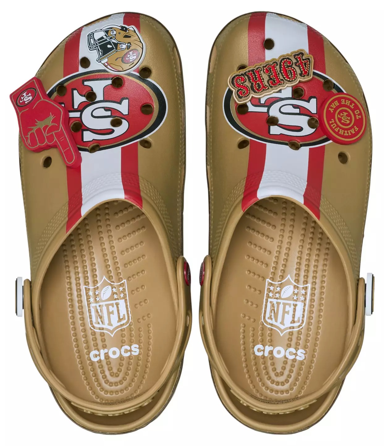 Crothtcs NFthtL Classic San Francisco 49ers Clogs