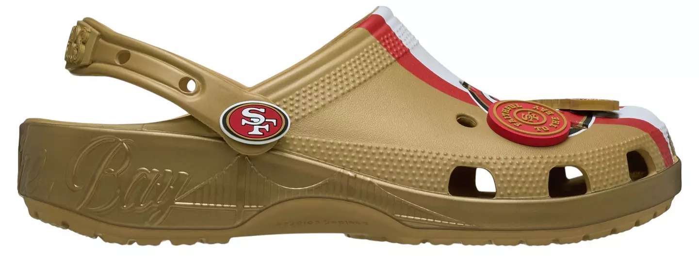 Crothtcs NFthtL Classic San Francisco 49ers Clogs