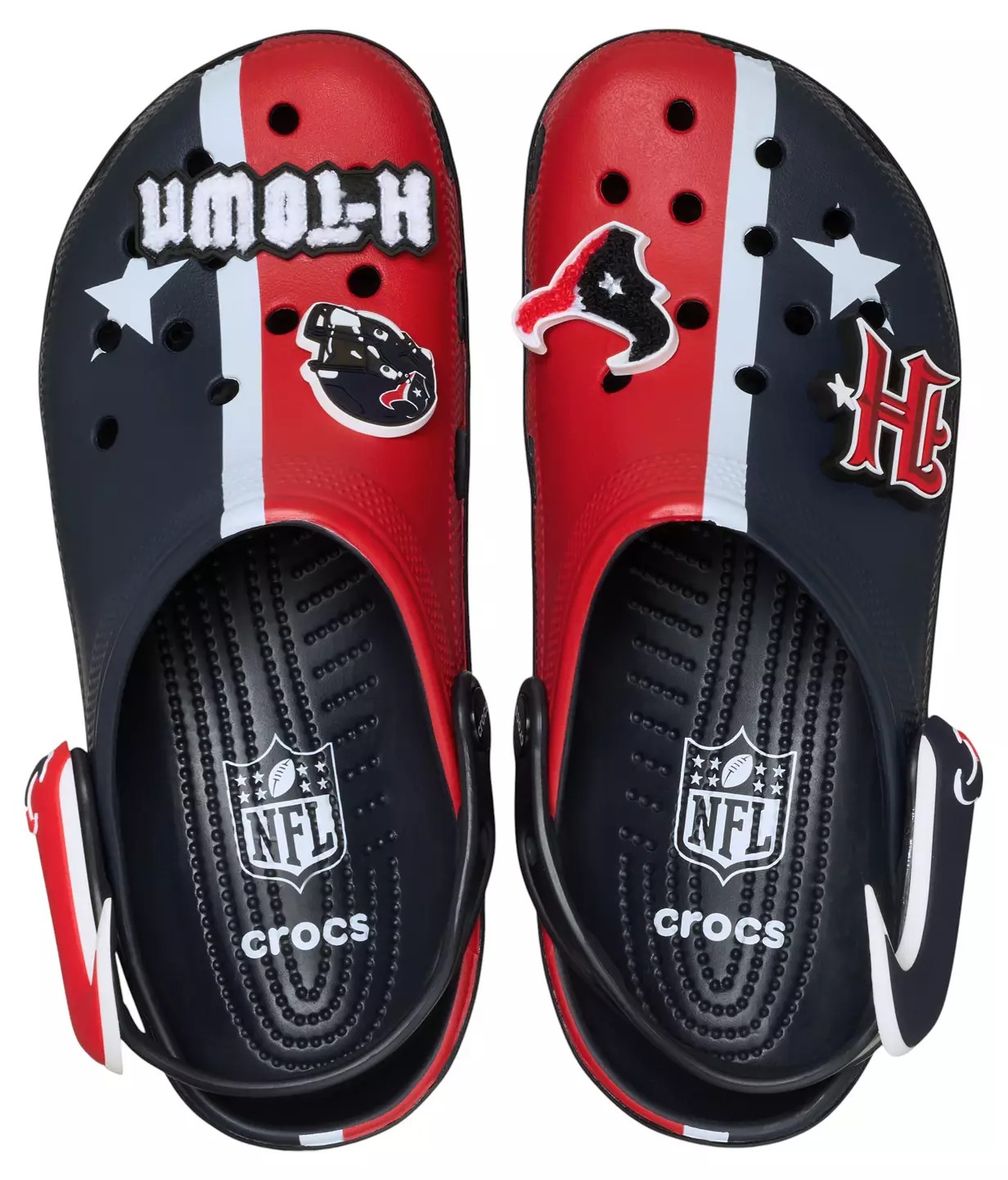 Crothtcs NFthtL Classic Houston Texans Clogs