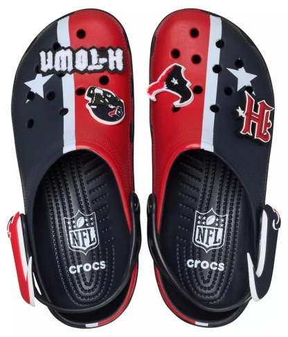 Crothtcs NFthtL Classic Houston Texans Clogs