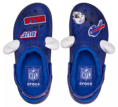 Crothtcs NFthtL Classic Buffalo Bills Lined Clog