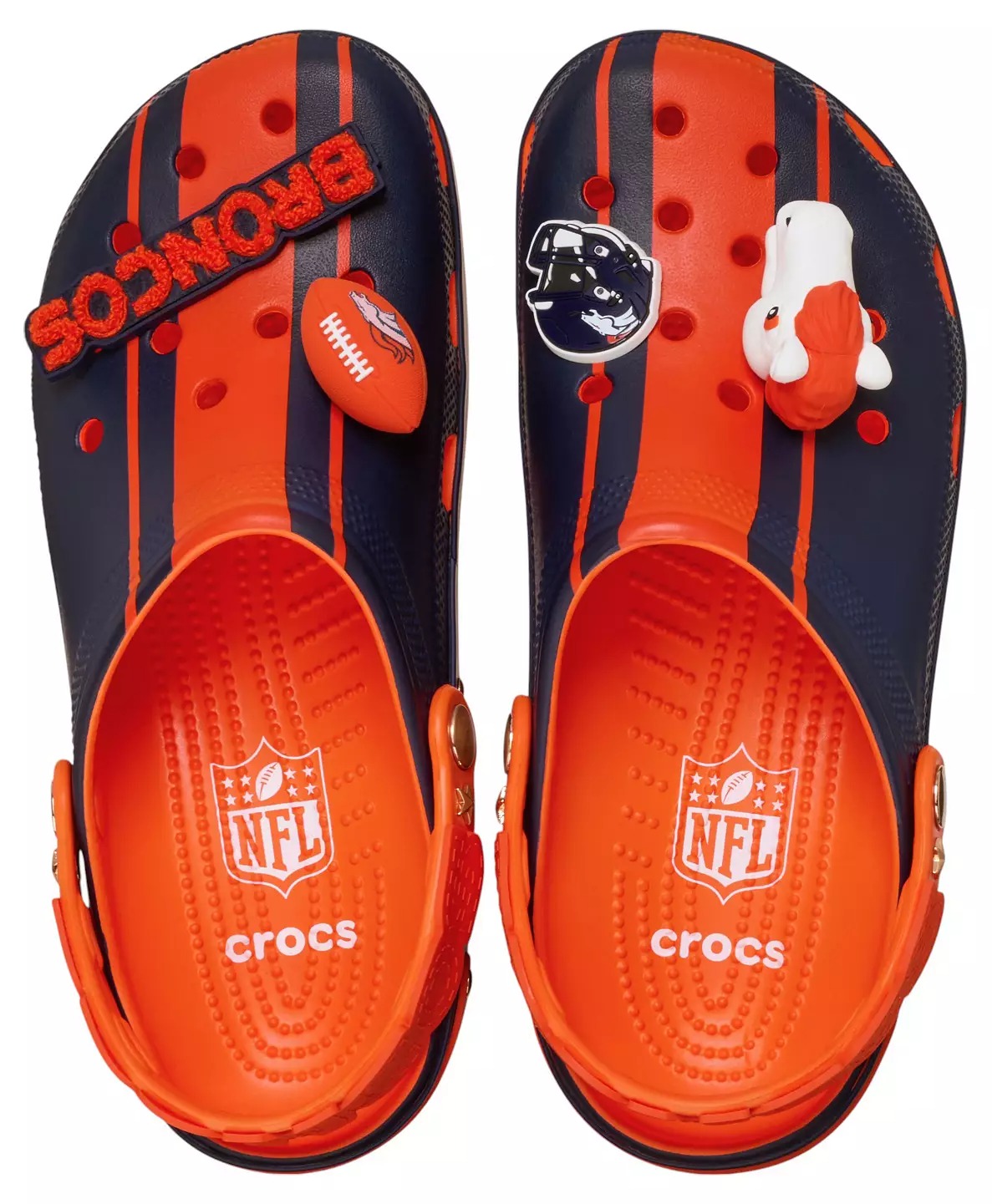 Crothtcs NFthtL Classic Denver Broncos Clogs