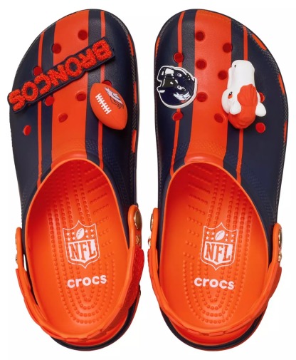 Crothtcs NFthtL Classic Denver Broncos Clogs